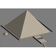 Khafre Pyramid model: Site: Giza; View: Khafre Pyramid (model)